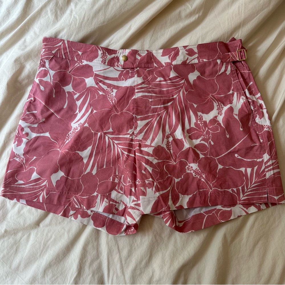 Tom Ford Swim Trunks Tropical Print